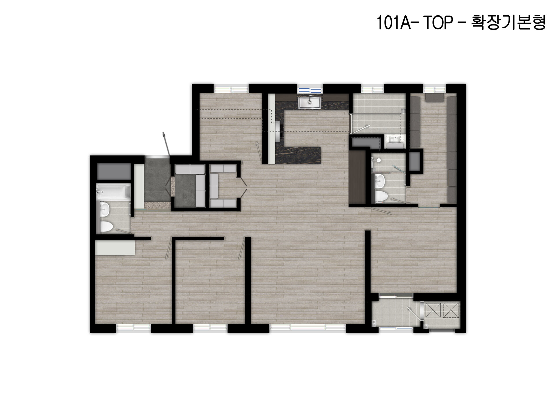 101A 확장 (기본) 평면도
