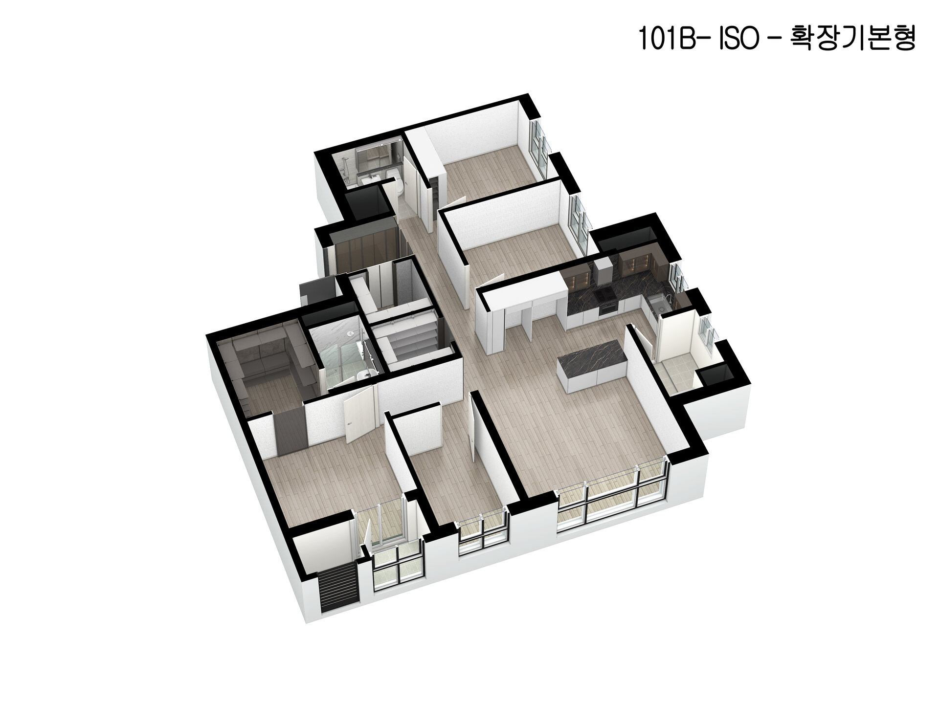 101B (38평 · Aesthetic) 평면도