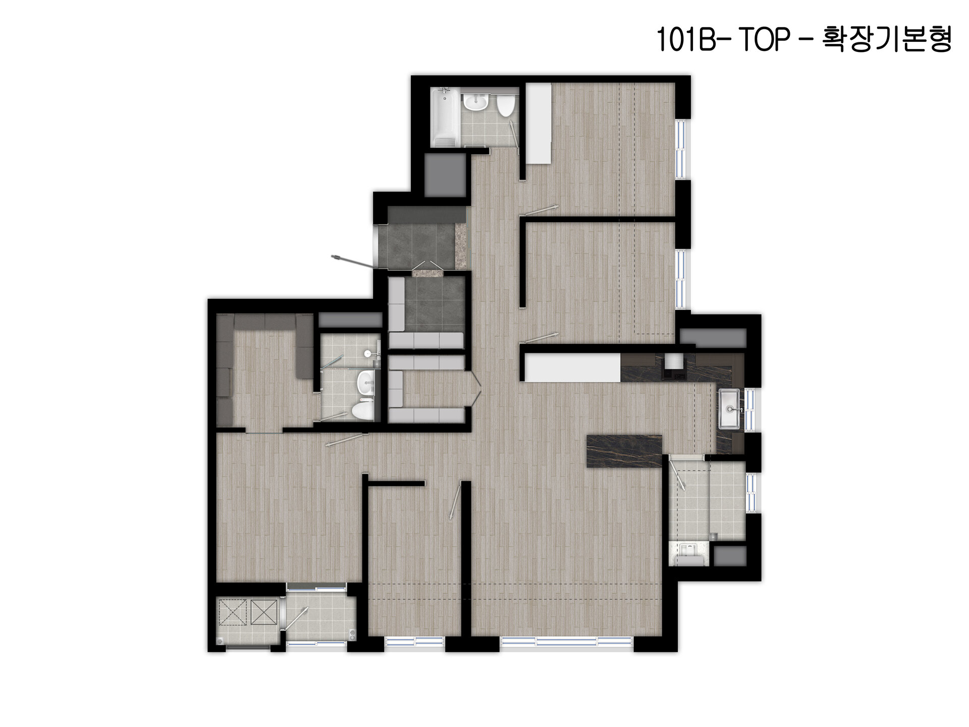 101B 확장 (기본) 평면도