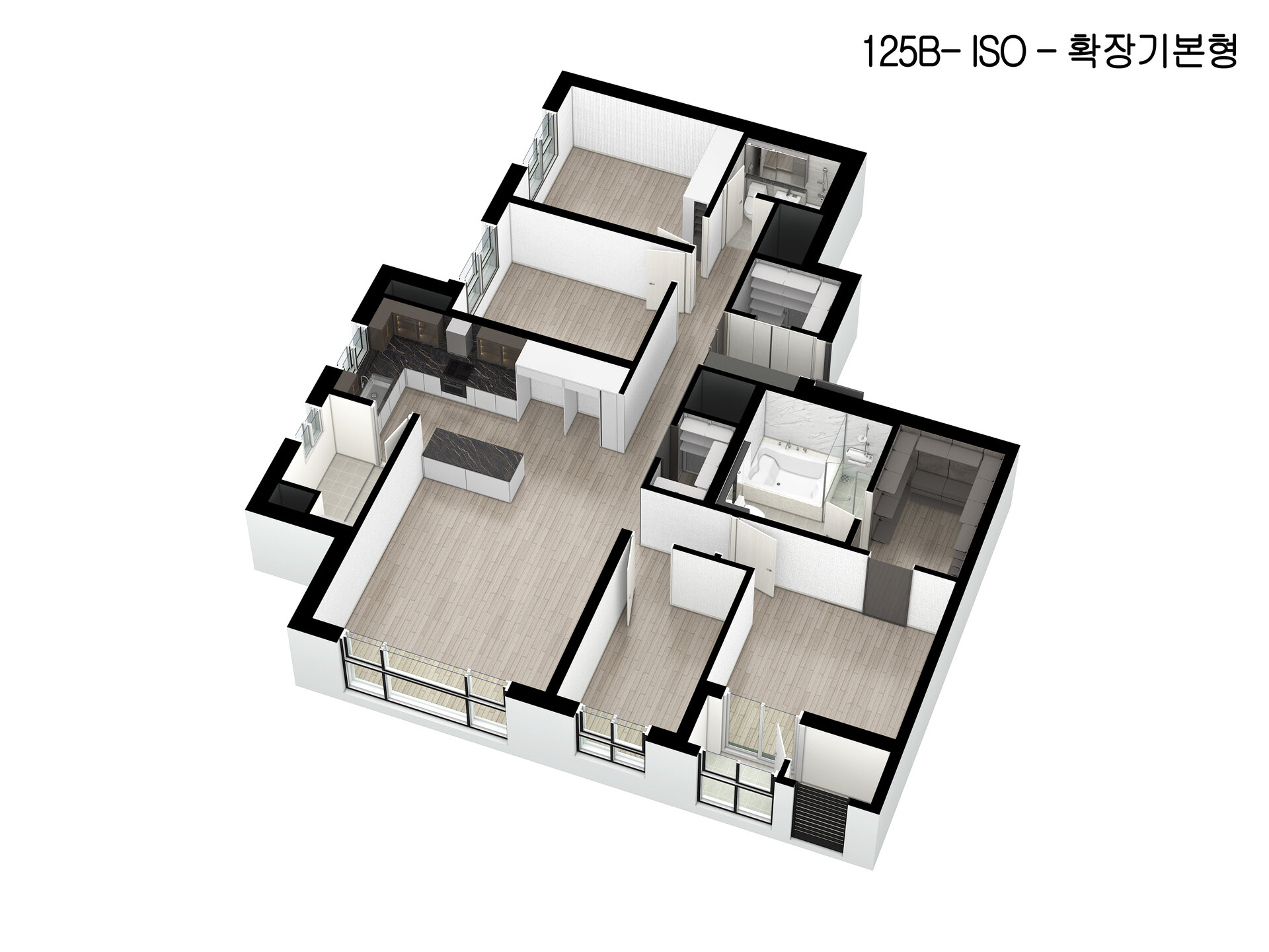 125B (47평 · Aesthetic) 평면도