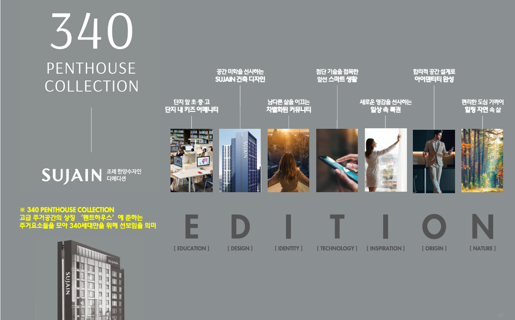 340 PENTHOUSE COLLECTION — 순천 조례수자인 에디션 7대 가치